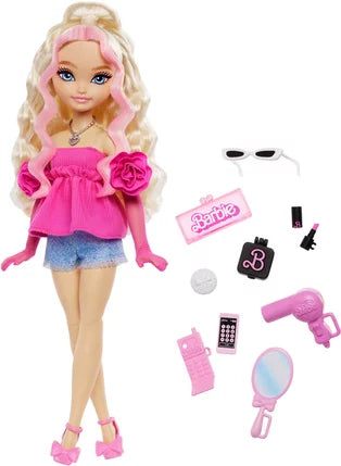 Barbie Dream Besties Malibu – Poupée blonde avec accessoires beauté