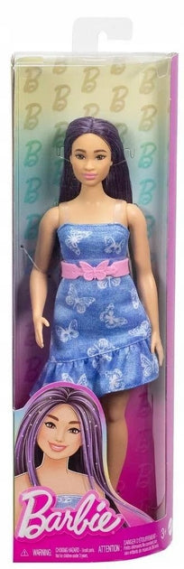 Barbie Fashionistas en robe d’été bleu papillon – HYT89