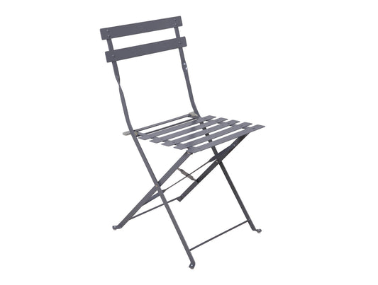 Chaise de jardin Flora en acier gris