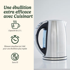 Cuisinart Bouilloire en acier brosse 1.7L CPK17E