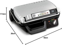 Tefal SuperGrill XL GC461B - Grill Électrique 2400W Noir Métallique