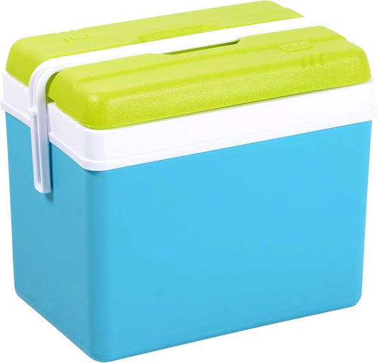 Glacière en plastique 24 l – Turquoise – pour camping, pique-nique, festival, jardin