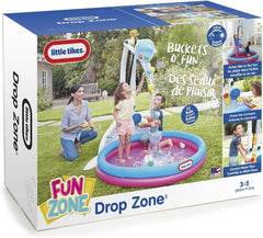 Piscine avec 25 balles incluses Drop Zone – Jeu d’eau et d’adresse pour enfants
