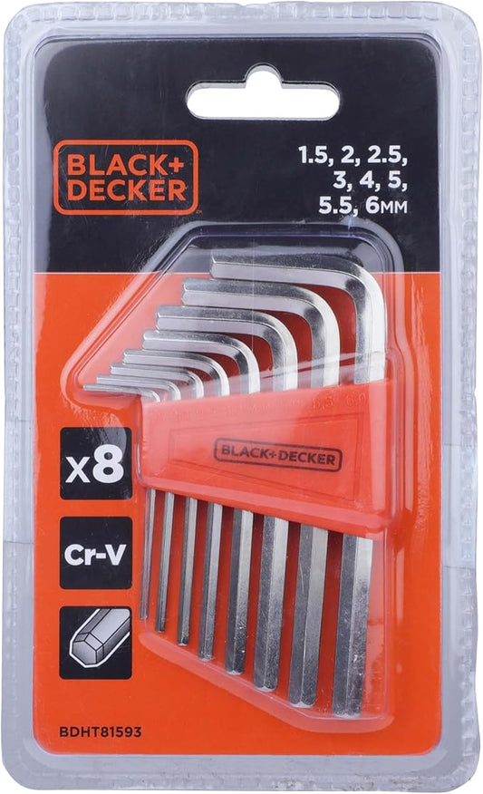 Set de 8 clés hexagonales métriques - 3231784