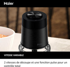 Haier HCH5B1 011 - Hachoir Électrique Multifonction Noir 500W