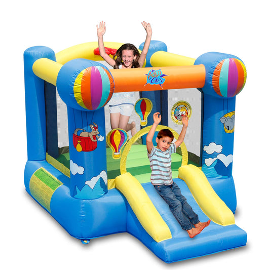 Happy Hop 9070N Action Air Balloon - Château Gonflable avec Toboggan et Souffleur Inclus