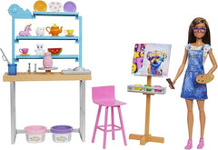 Barbie Atelier Artistique HCM85 - Coffret Créatif Poupée
