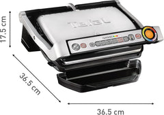 Tefal OptiGrill+ GC712D12 - Grill Électrique Inox 6 Programmes