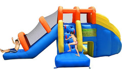 Happy Hop Mini Water Park 9045 - Château Gonflable Aquatique avec Toboggan et Souffleur Inclus