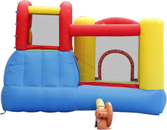 Happy Hop Jump & Splash 9271N - Château Gonflable avec Toboggan et Canon à Eau