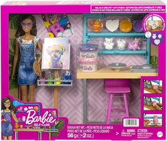 Barbie Atelier Artistique HCM85 - Coffret Créatif Poupée