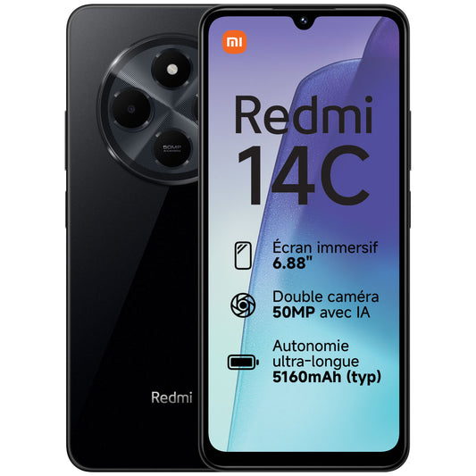 XIAOMI Redmi 14C 8/256 Go Noir