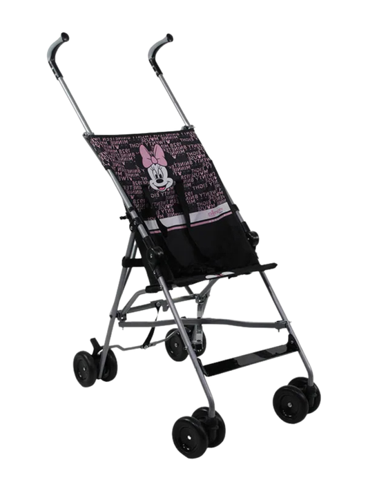 Poussette canne bébé Minnie pliable légère de 6 à 36 mois, Compacte et pratique