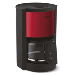 Cafetière filtre 15 tasses Tefal CM310511 – 1,25 L Rouge/Inox