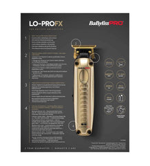 Tondeuse de finition Loprofx gold BABYLISS PRO - FX726GE