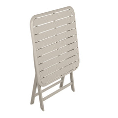 Table de jardin carrée Idaho Naterial en aluminium, 2 personnes