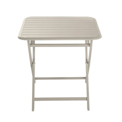 Table de jardin carrée Idaho Naterial en aluminium, 2 personnes