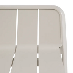 Tabouret de jardin Idaho en aluminium beige