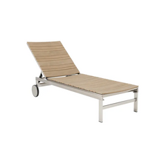 Bain de Soleil en Aluminium Marron Réglable