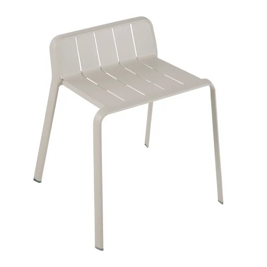 Tabouret de jardin Idaho en aluminium beige