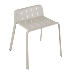 Tabouret de jardin Idaho en aluminium beige