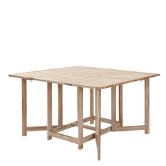 Salon de jardin Solis et 4 chaises compact Naterial Acacia marron 4 personnes