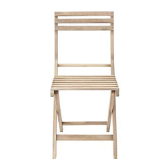 Salon de jardin Solis et 4 chaises compact Naterial Acacia marron 4 personnes