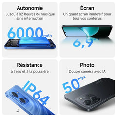Xiaomi Redmi 15C 128 Go Noir - Smartphone 6,9" 120 Hz Batterie 6000 mAh
