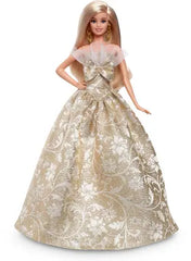 Barbie Joyeux Noël 2025 Blonde – Poupée de collection avec robe de fête