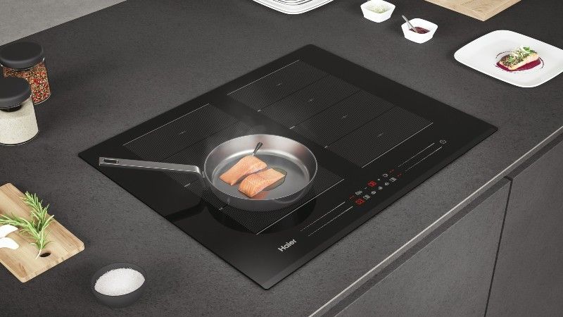 Plaque induction Haier HA2MTSJP58MB1 – 4 foyers, 58 cm, commandes frontales