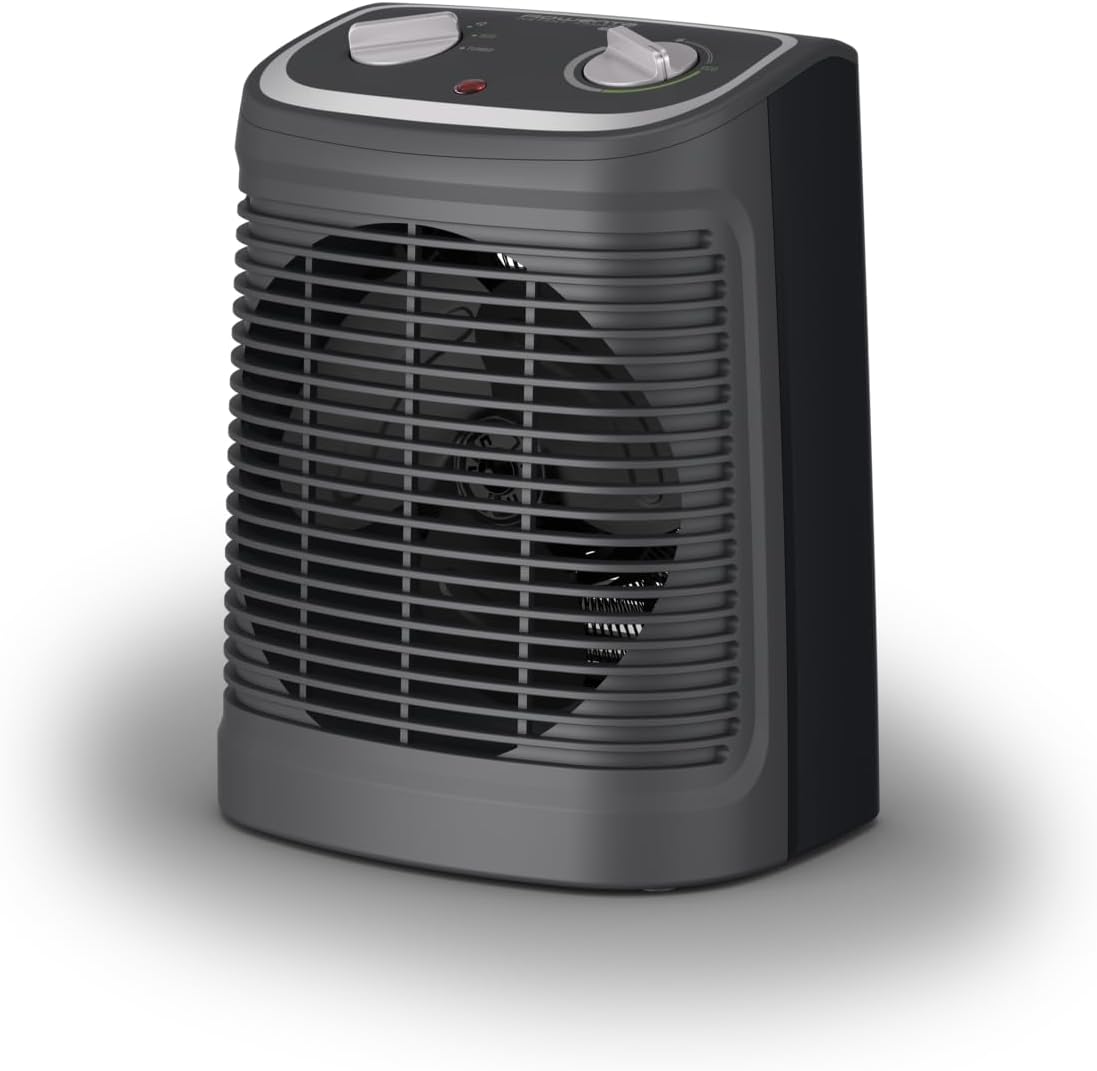 Rowenta SO2320F2 - Radiateur Soufflant Électrique 2000W Gris Silencieux