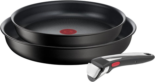 Tefal Ingenio Eco Resist L3979102 - Poêles 24 & 28 cm + Poignée Amovible