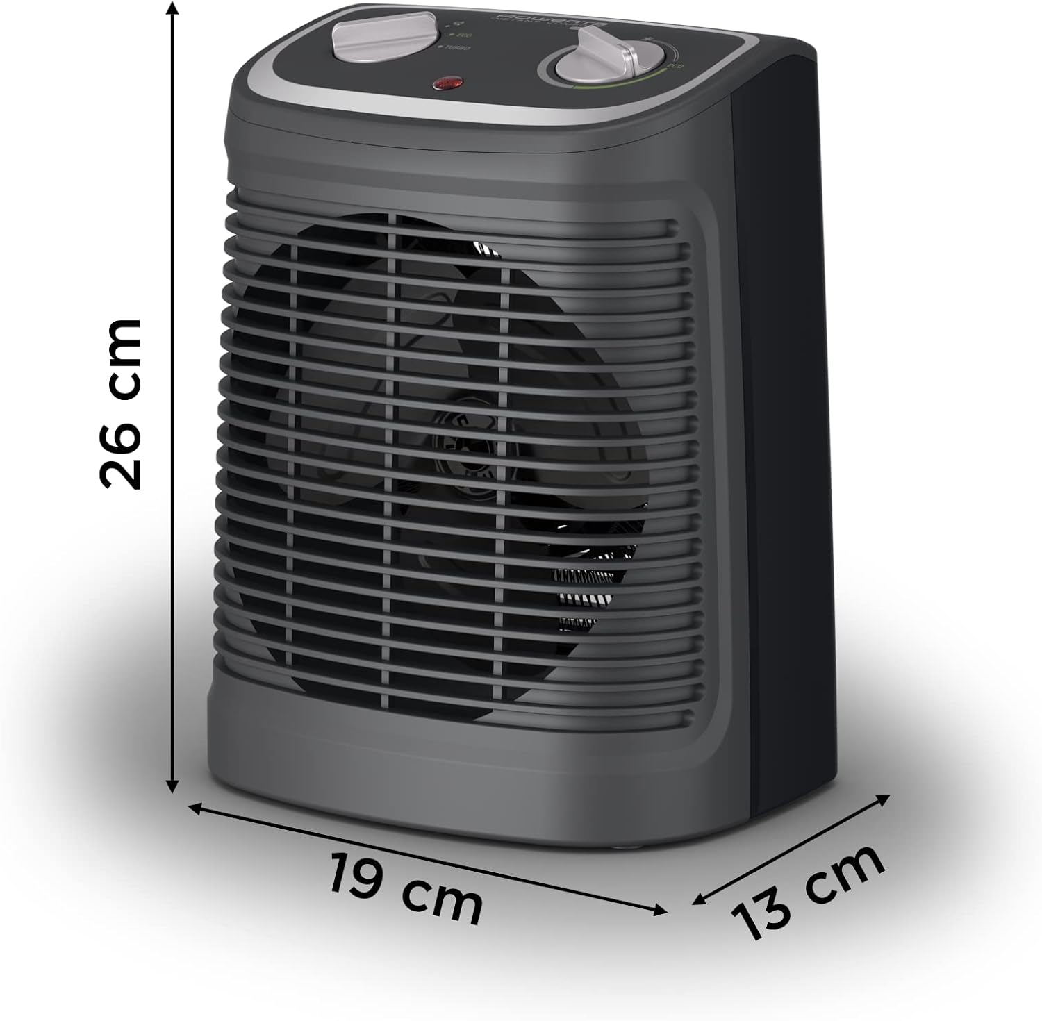 Rowenta SO2320F2 - Radiateur Soufflant Électrique 2000W Gris Silencieux