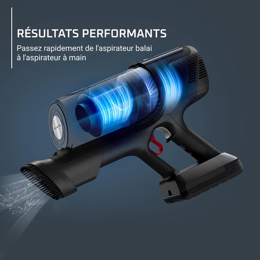 Rowenta X-PERT 6.60 Aspirateur balai sans fil, Réglages vitesse sol/surface automatique, Gâchette Boost, Jusqu'à 45 minutes d'autonomie, Batterie amovible RH6821WO, Violet
