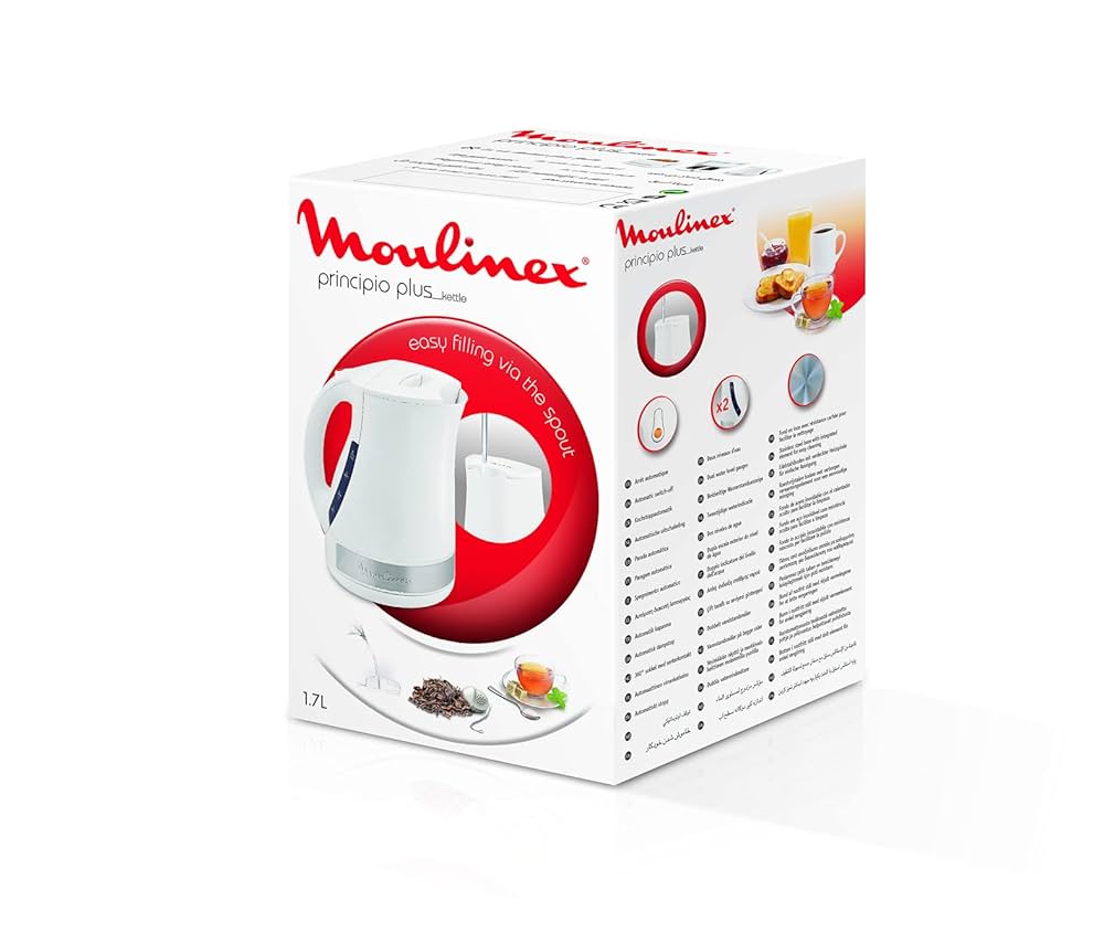 Bouilloire Principio blanc 1,7L MOULINEX - BY108110