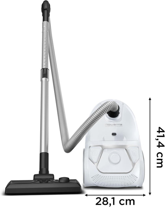 Rowenta Compact Power Aspirateur avec sac, Moteur basse consommation de 900W max, Compact, Haute filtration, 3L RO3967EA