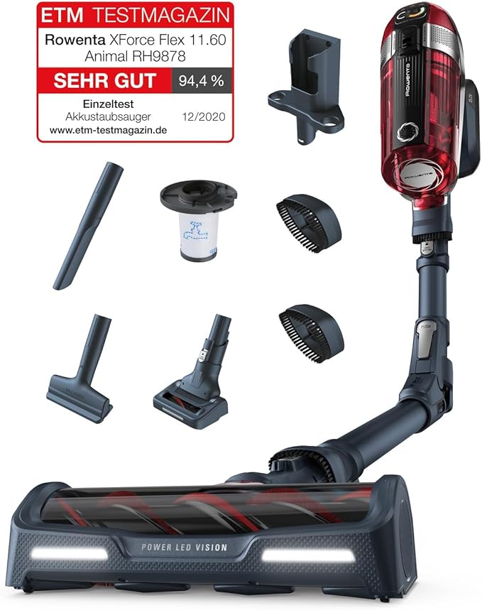 Rowenta Aspirateur Balai X-Force Flex 9.60 Kit Animal RH2078WO