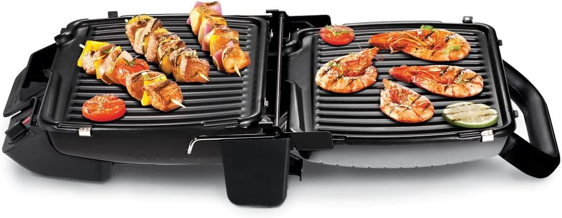 Tefal UltraCompact 600 GC306012 - Grill Électrique XL 3-en-1 Thermostat Réglable
