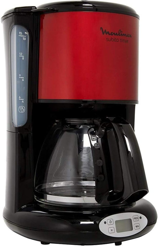 Moulinex, Cafetière subito rouge programmable, FG362D10