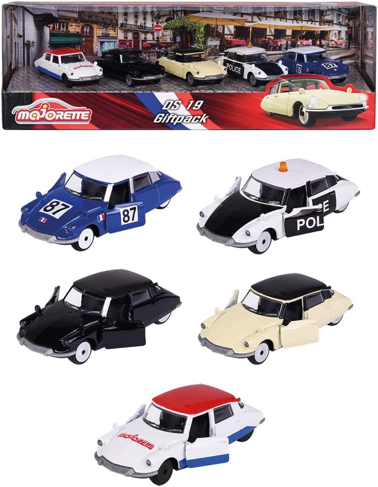 Majorette Vintage Citroën DS 212052013SM1 - Coffret 5 Voitures Miniatures Métal 1/64