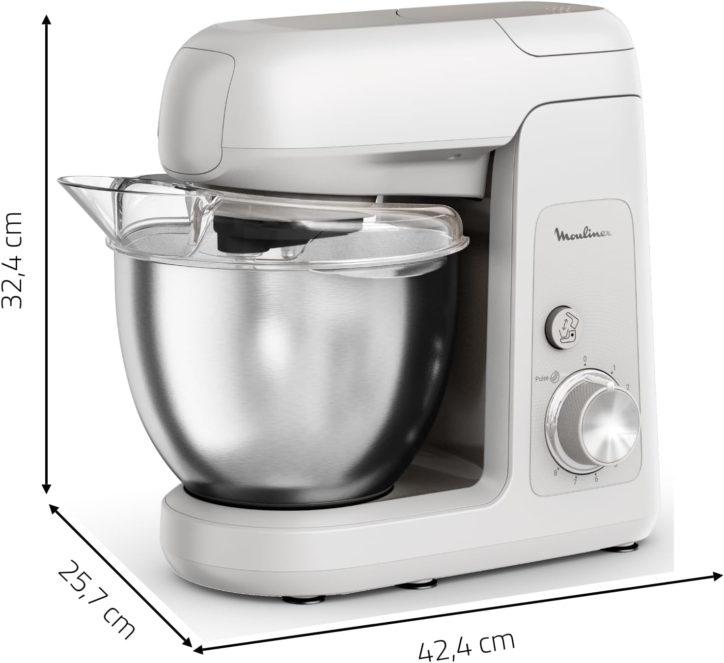 Moulinex Bake Partner QA521B25 - Robot Pâtissier 1100W avec Kit d'Accessoires