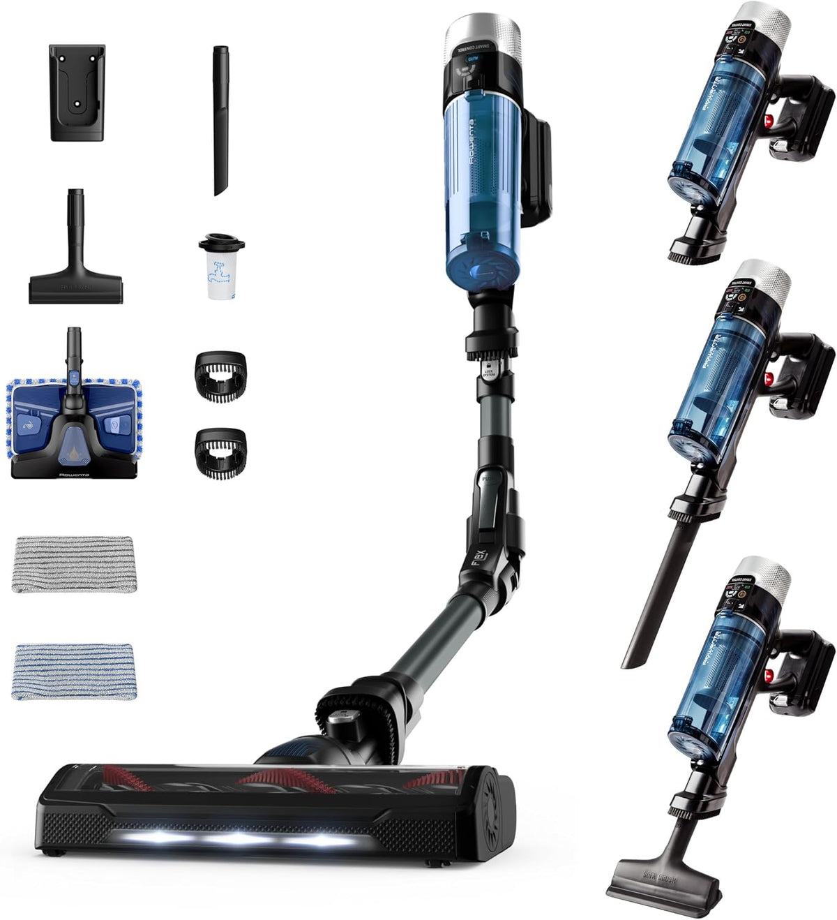 Rowenta aspirateur balai x force flex aqua RH20C0WO