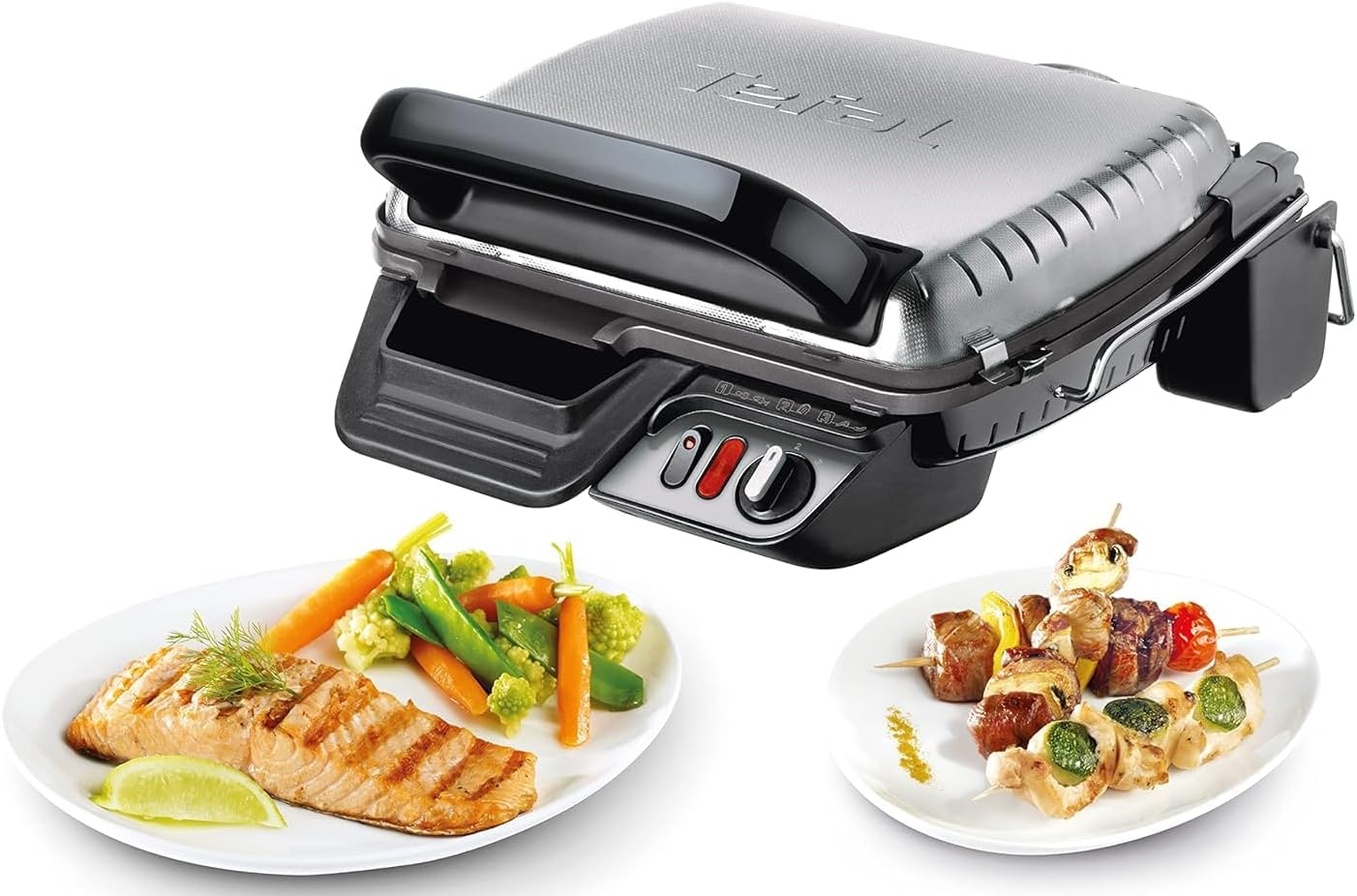 Tefal UltraCompact 600 GC306012 - Grill Électrique XL 3-en-1 Thermostat Réglable