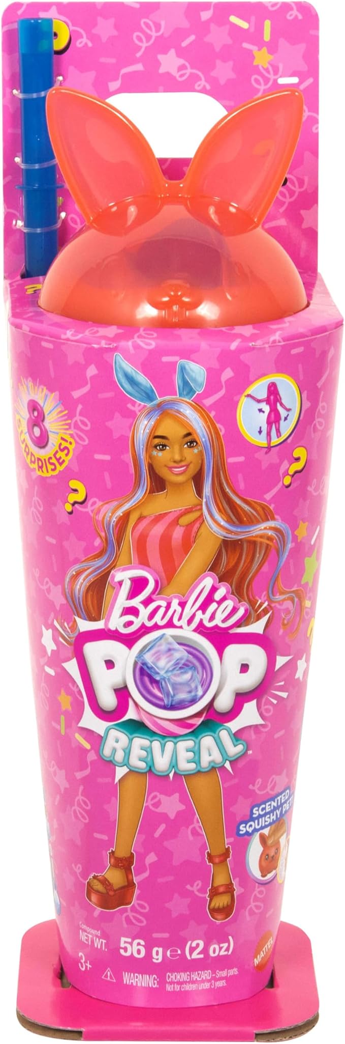 BARBIE pop reveal lapin rouge JCN87