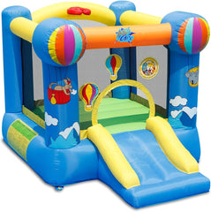 Happy Hop 9070N Action Air Balloon - Château Gonflable avec Toboggan et Souffleur Inclus