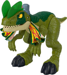 Fisher-Price Jouet dinosaure Imaginext Jurassic World Dilophosaurus, figurine de plus de 40 cm avec effets lumineux et sonores, pour les enfants à partir de 3 ans, HVY16