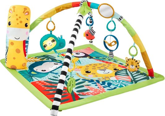 Fisher-Price Tapis de jeu 3-en-1 sur le thème de la jungle HJW08