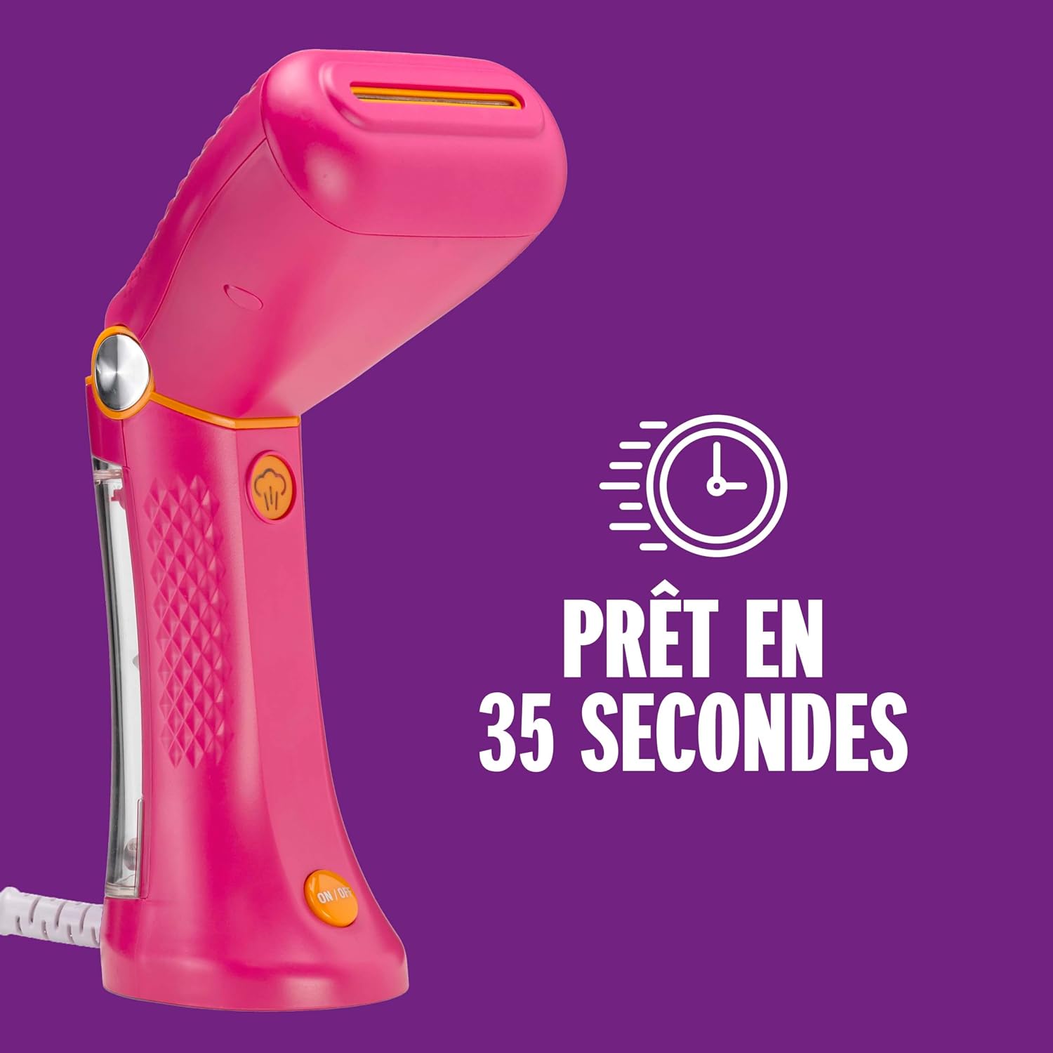 Conair Power Steam GSC24PKE Rose - Défroisseur Vapeur Portable 930W