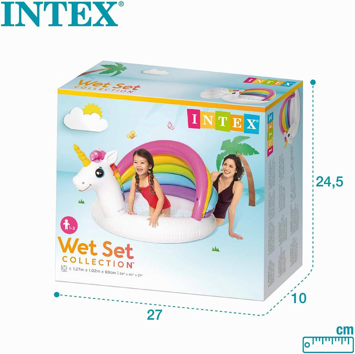 Piscine bébé pataugeoire licorne