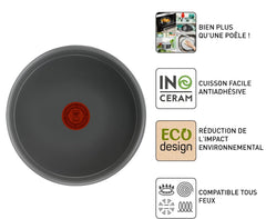 Tefal Ingenio Renew L2602802 - Casserole Céramique 16 cm 1,8 L Induction